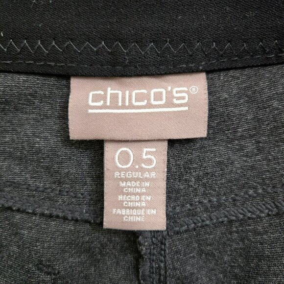 Chico's Women .5 US S/6 Dark Gray Straight Leg Stretch Pants - Picture 6 of 12
